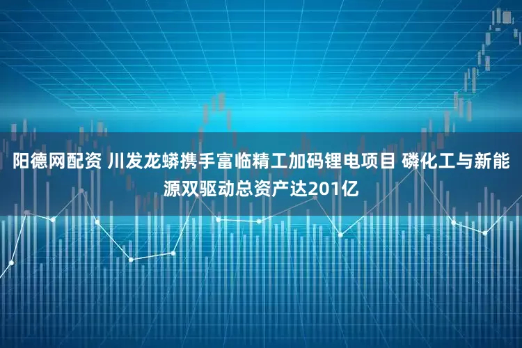 阳德网配资 川发龙蟒携手富临精工加码锂电项目 磷化工与新能源双驱动总资产达201亿